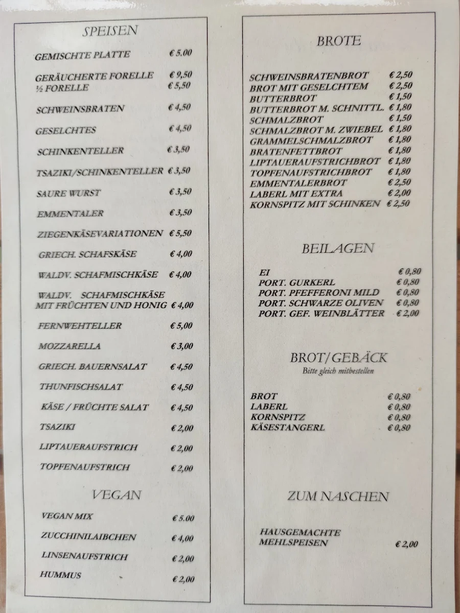 Speisekarte photo 3