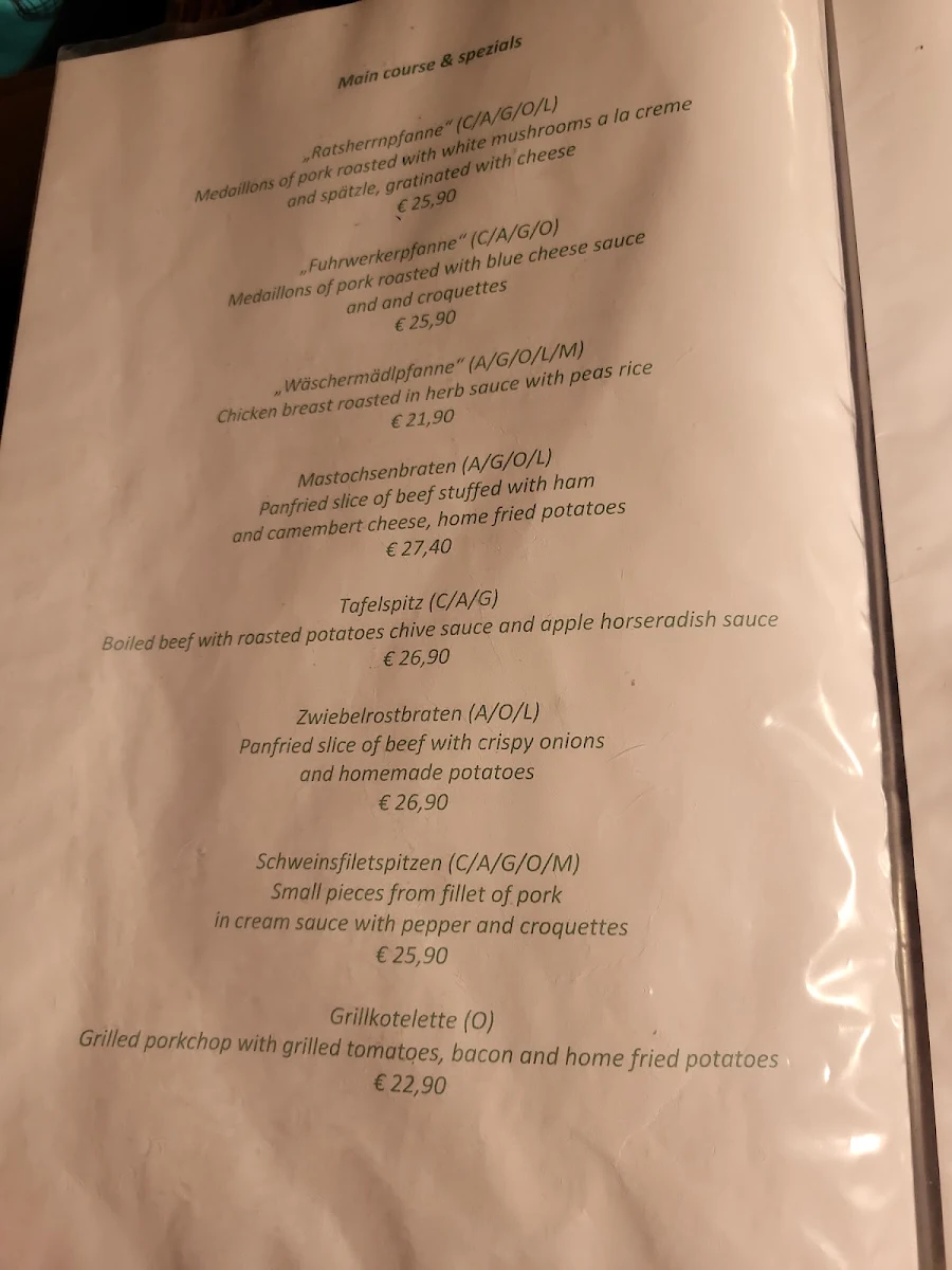 Speisekarte photo 5
