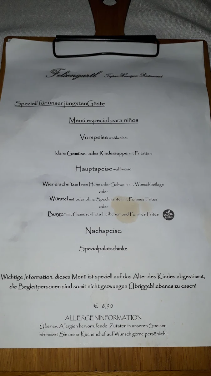Speisekarte photo 1