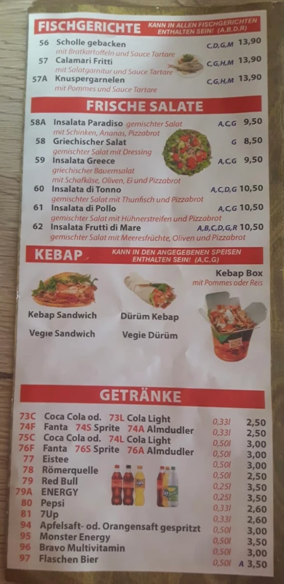 Speisekarte photo 5