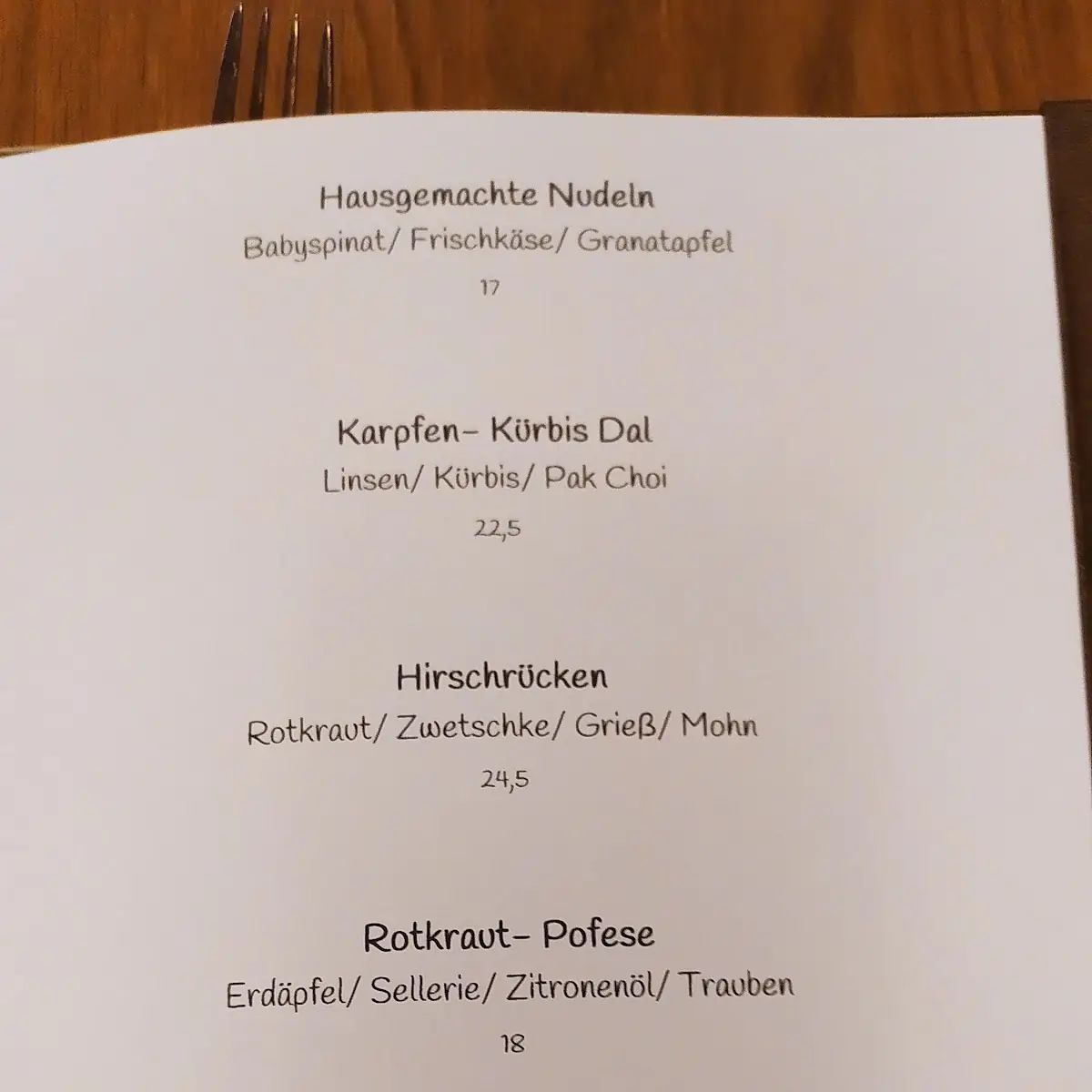 Speisekarte photo 2