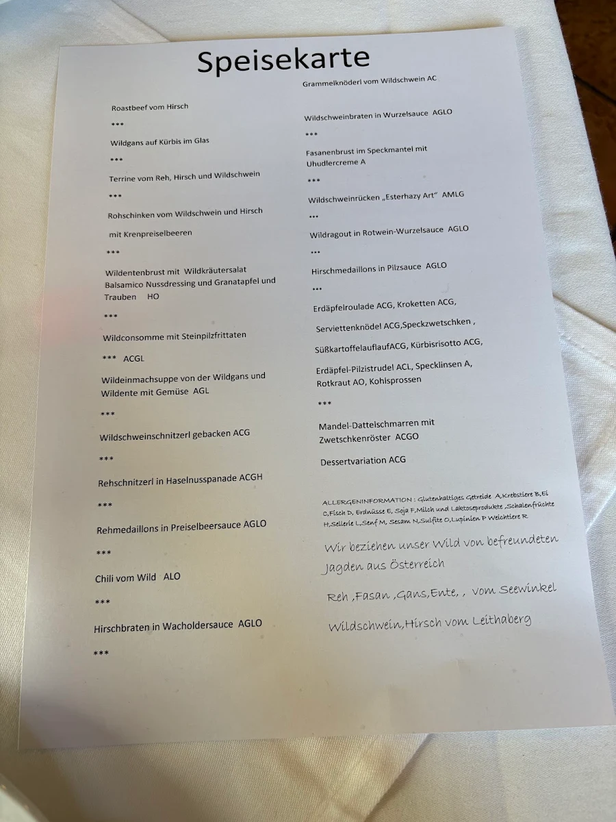 Speisekarte photo 1