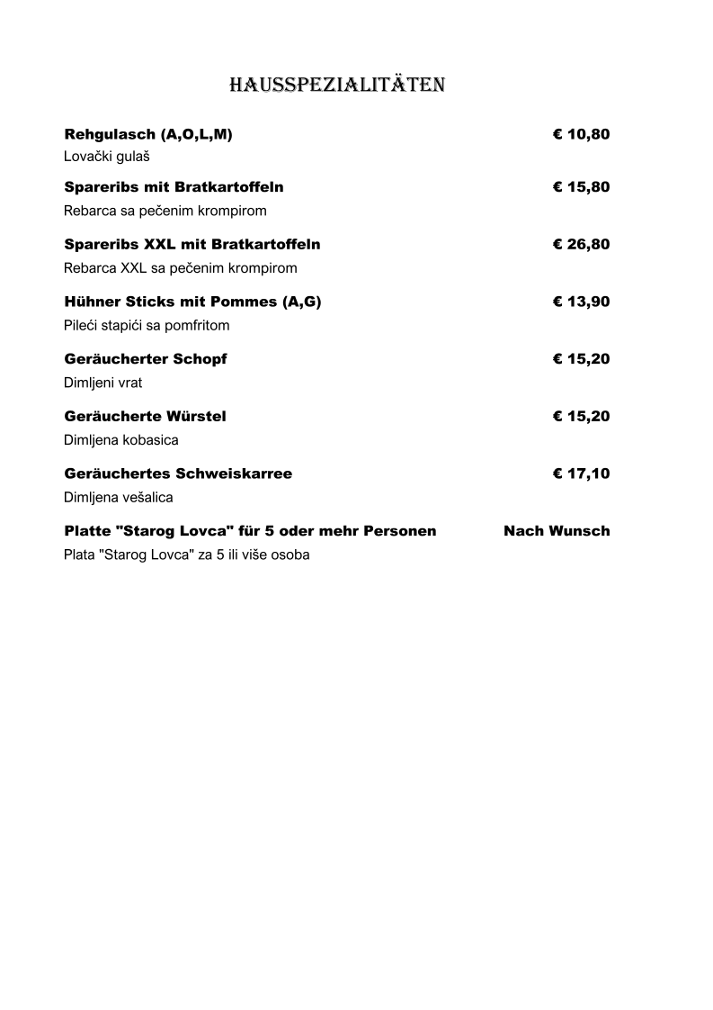 Speisekarte photo 10