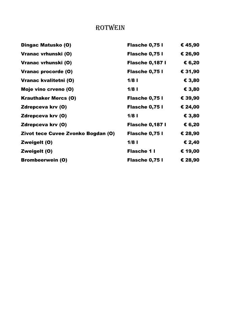 Speisekarte photo 5