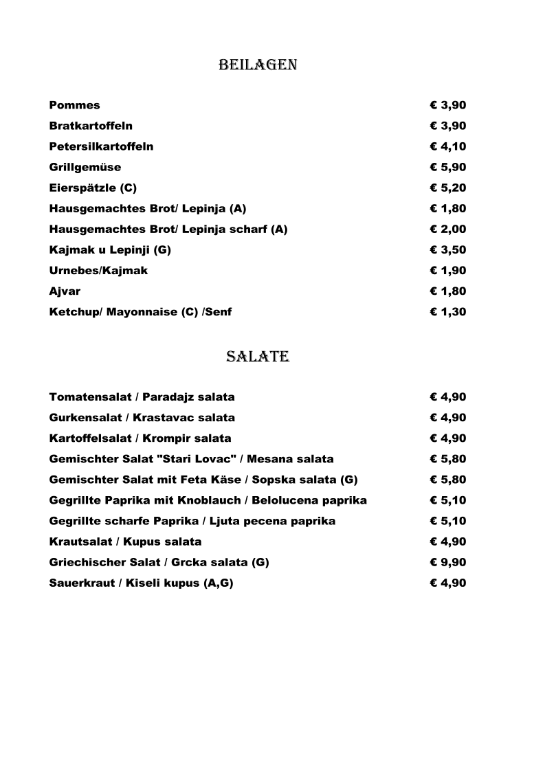 Speisekarte photo 6