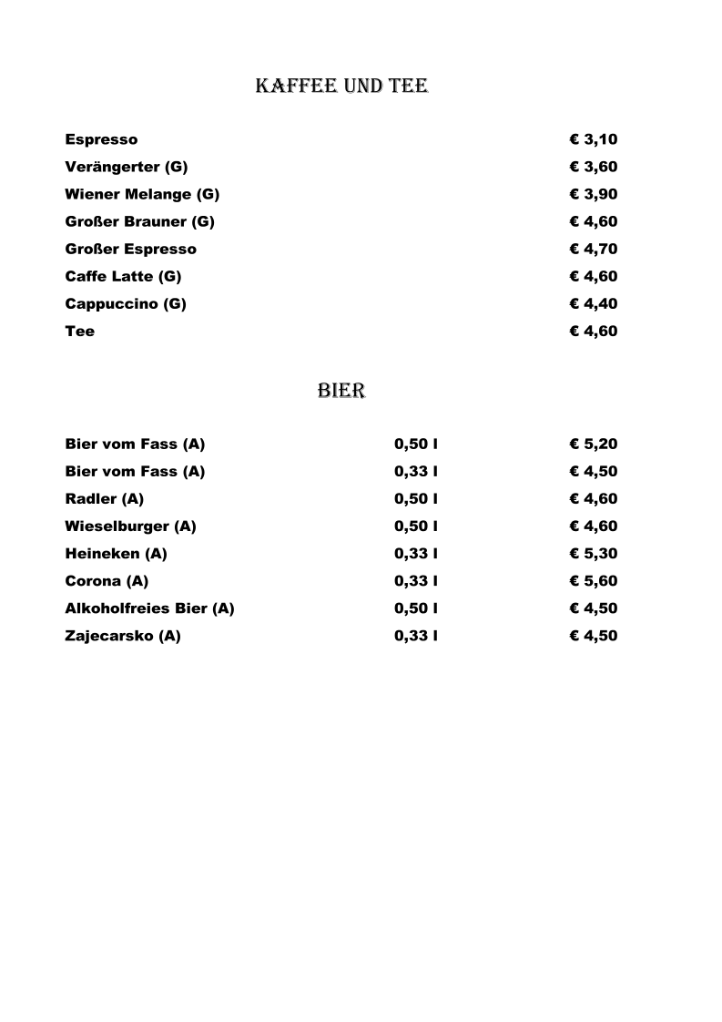 Speisekarte photo 8