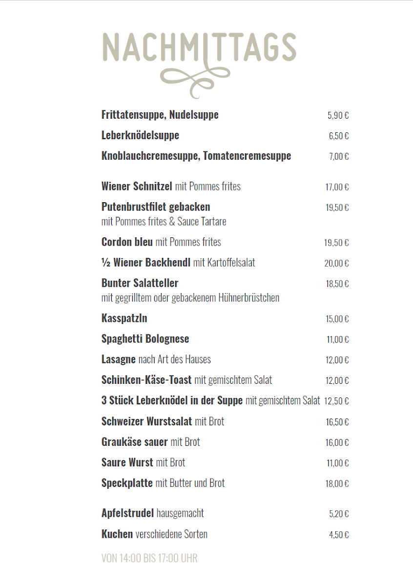 Speisekarte photo 1