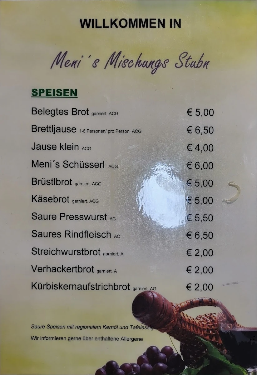 Speisekarte photo 1