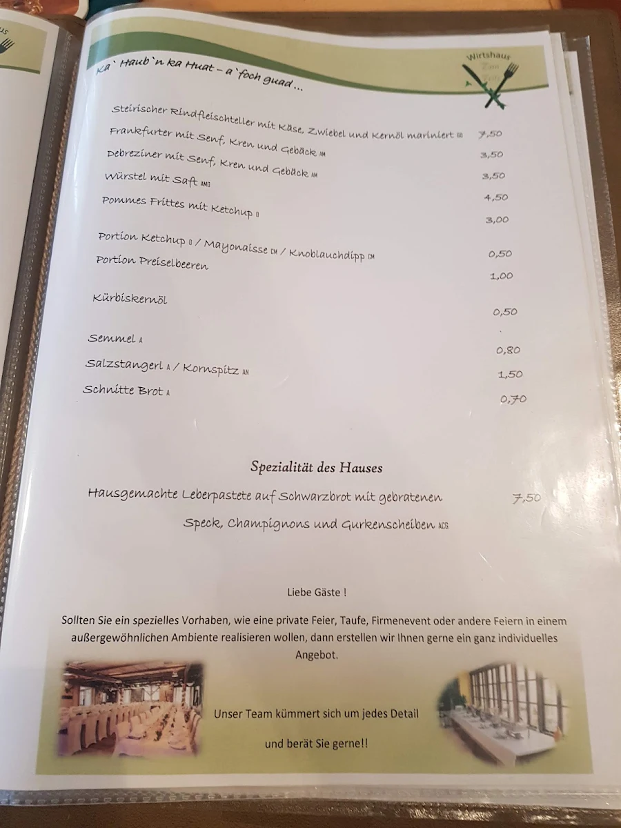 Speisekarte photo 2