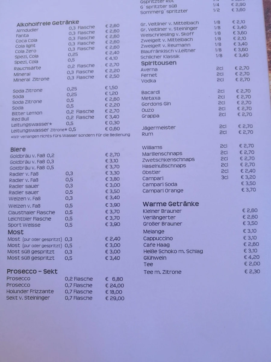 Speisekarte photo 6