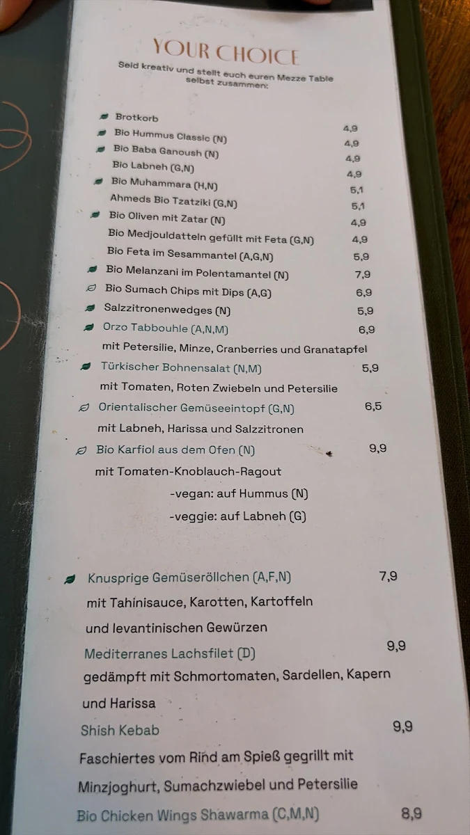 Speisekarte photo 1
