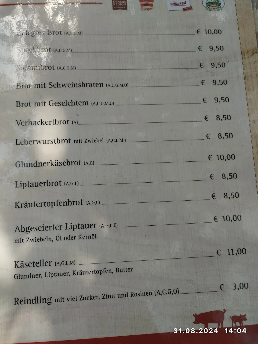 Speisekarte photo 2