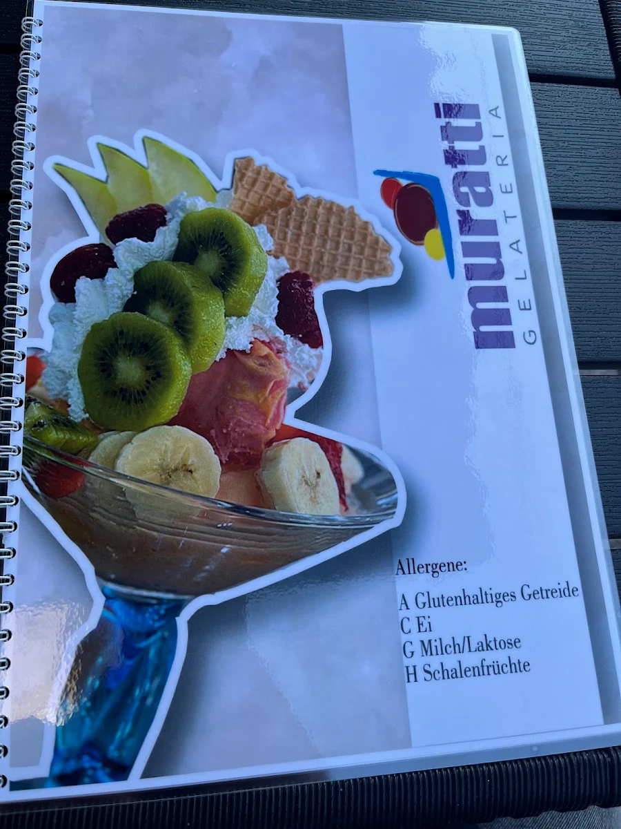 Speisekarte, Muratti Gelateria OG 2.Filliale
