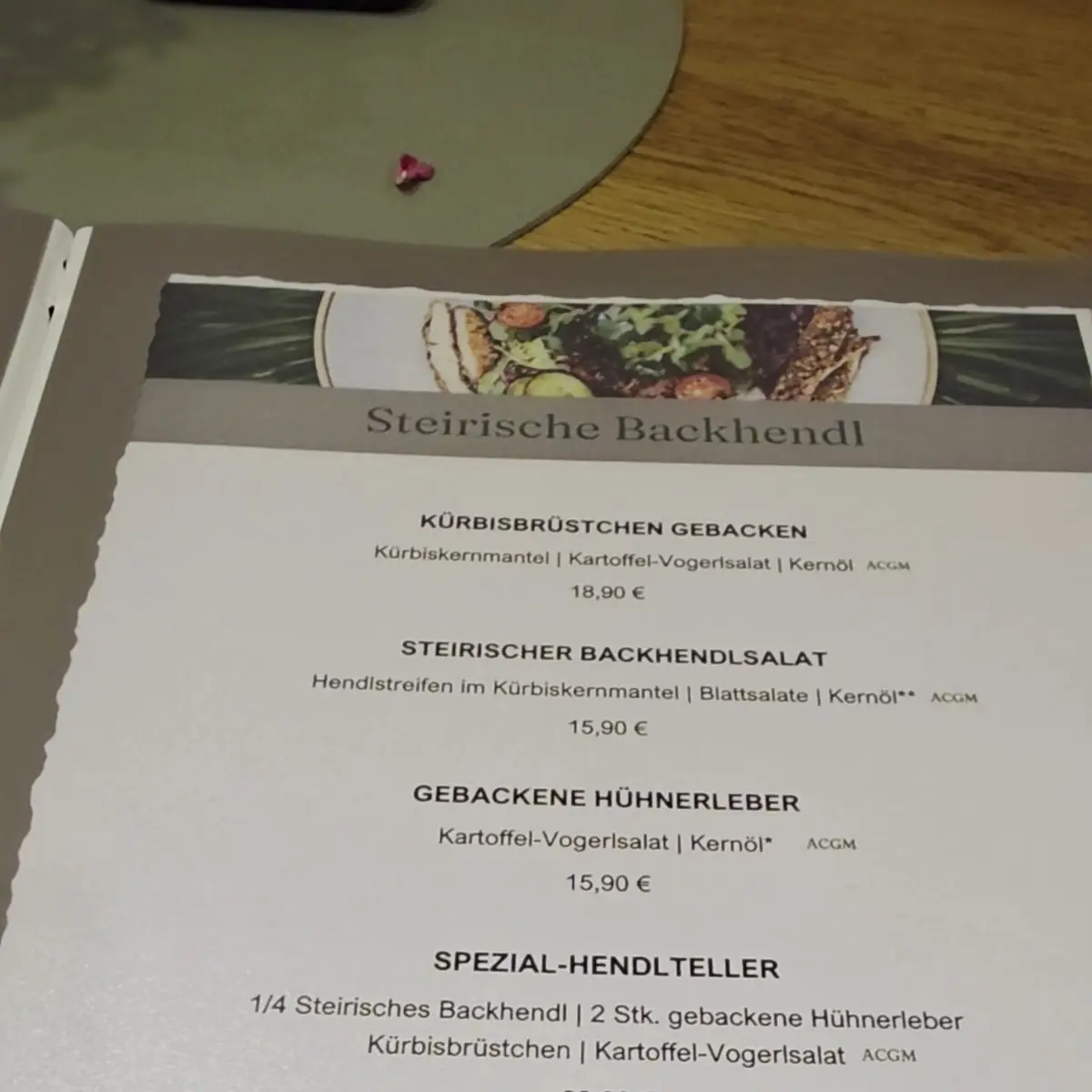 Speisekarte photo 2