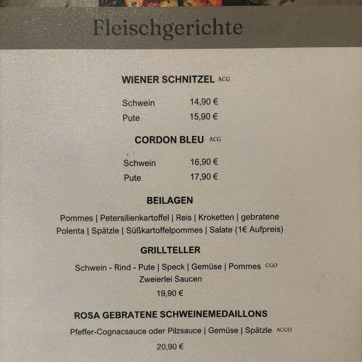 Speisekarte photo 6