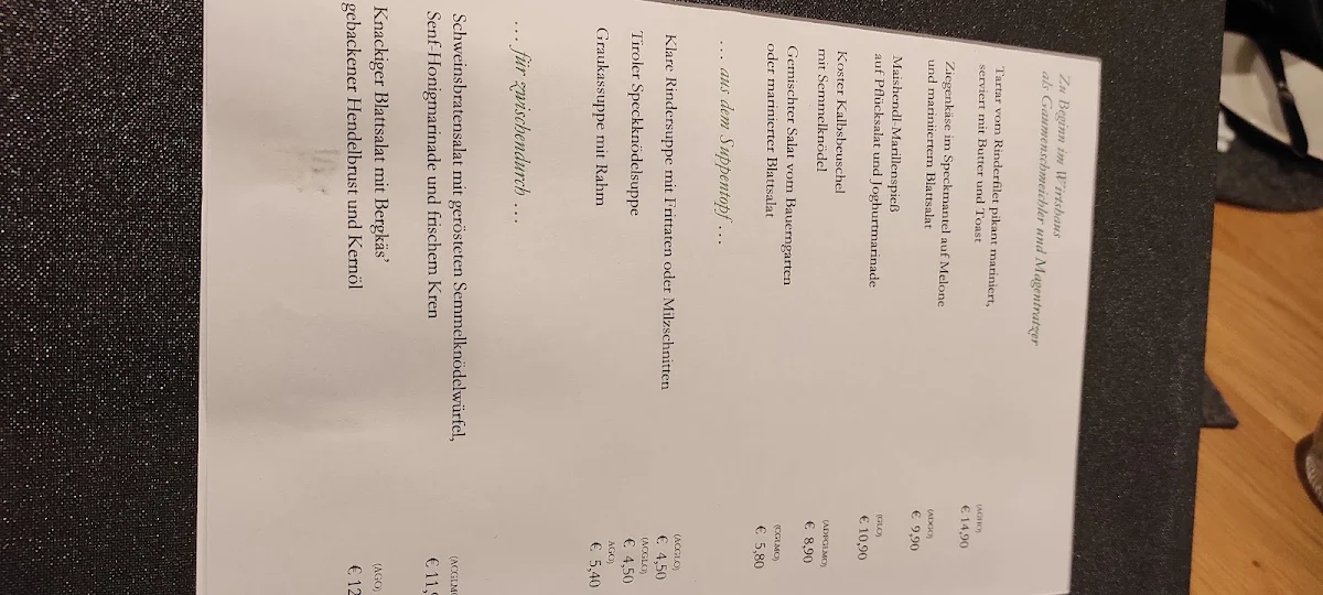 Speisekarte photo 2