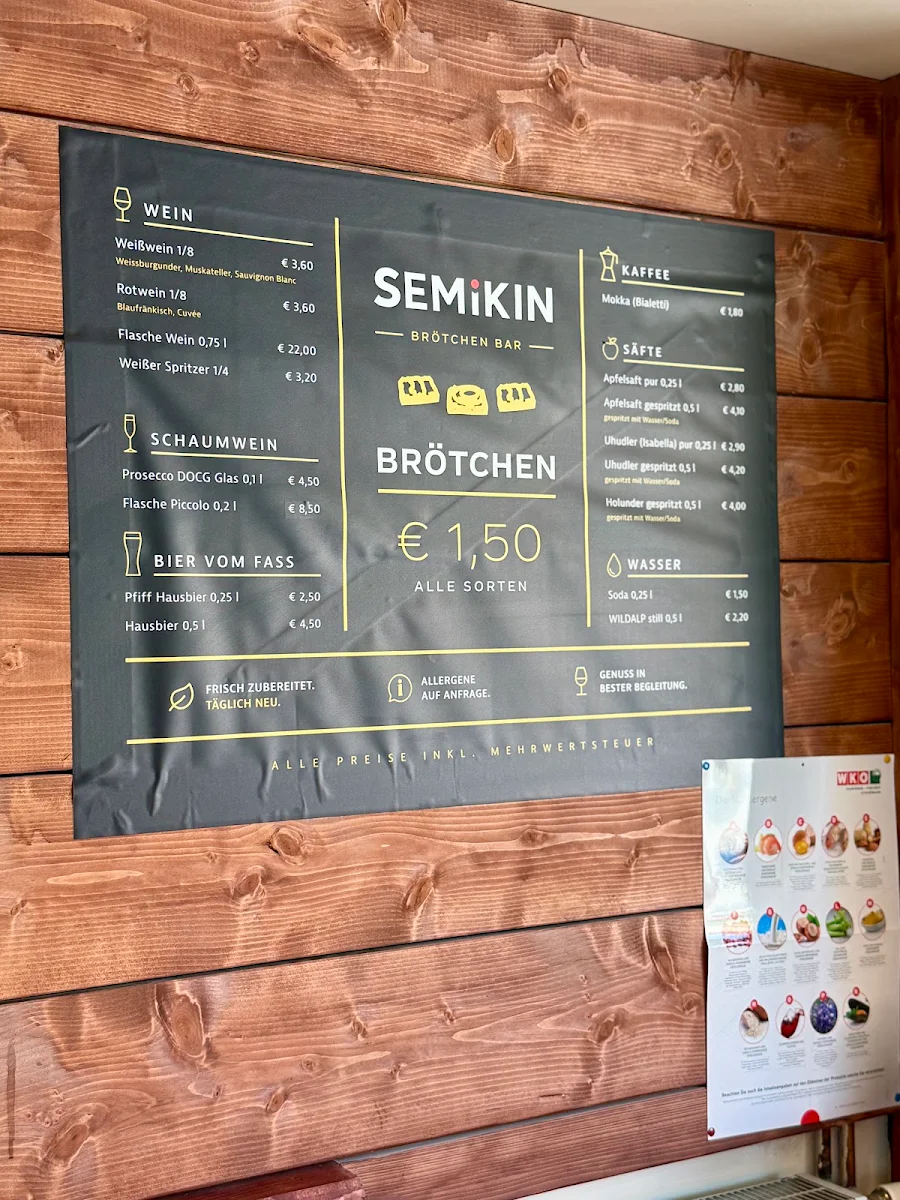 Speisekarte, SEMiKIN