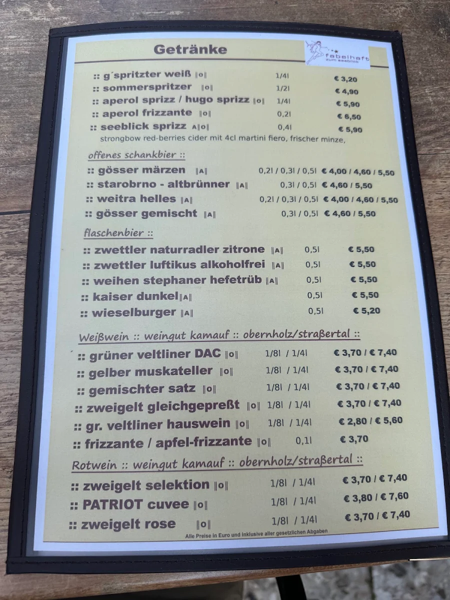 Speisekarte photo 2