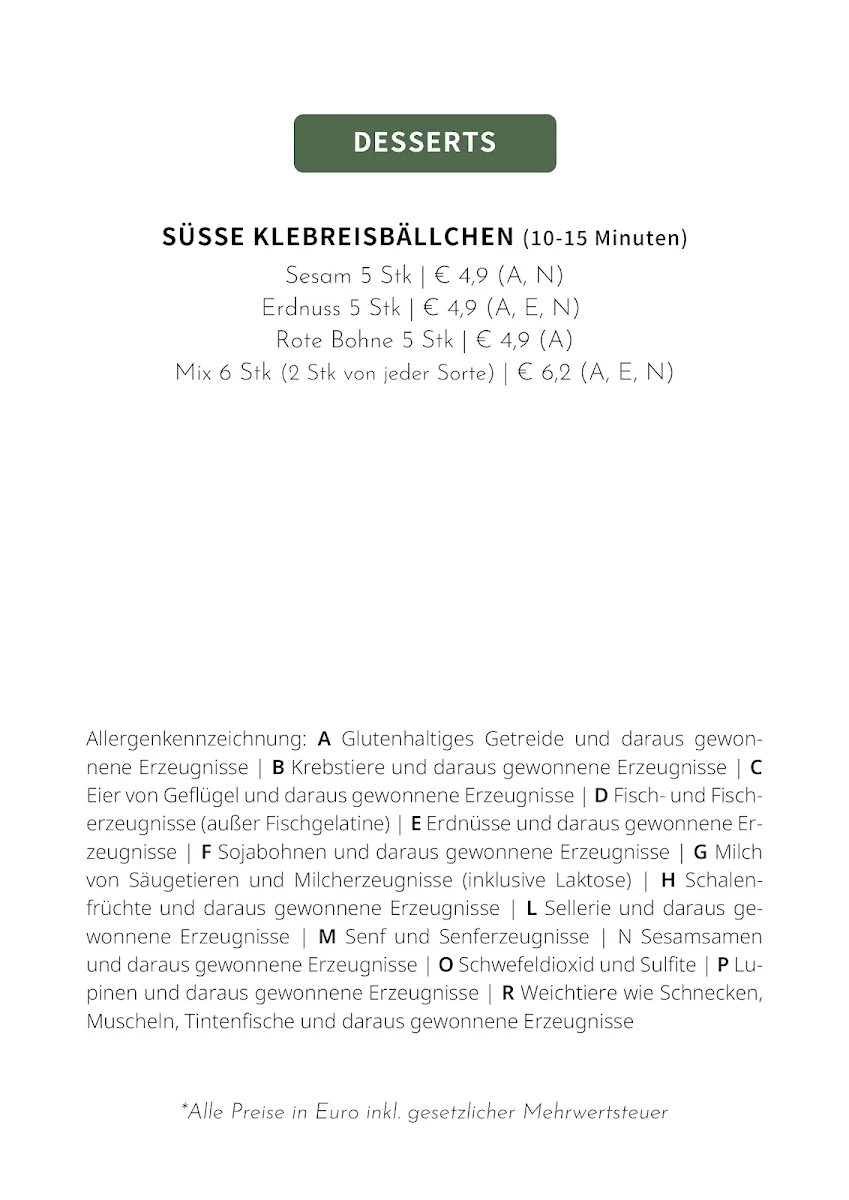 Speisekarte photo 5