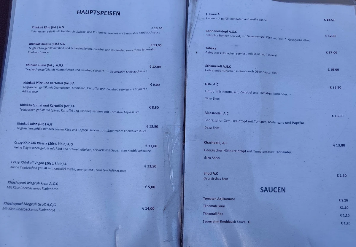Speisekarte photo 1
