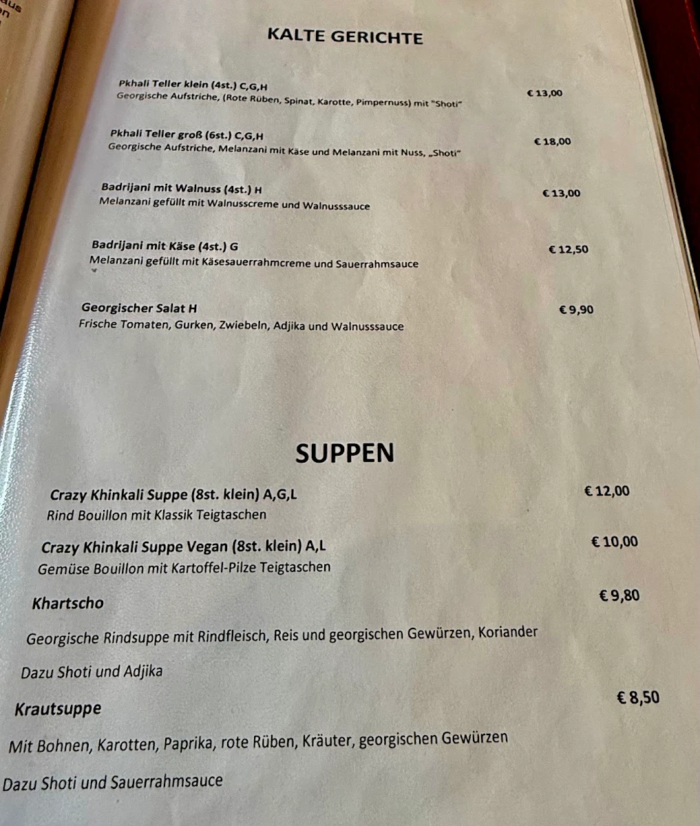 Speisekarte photo 2
