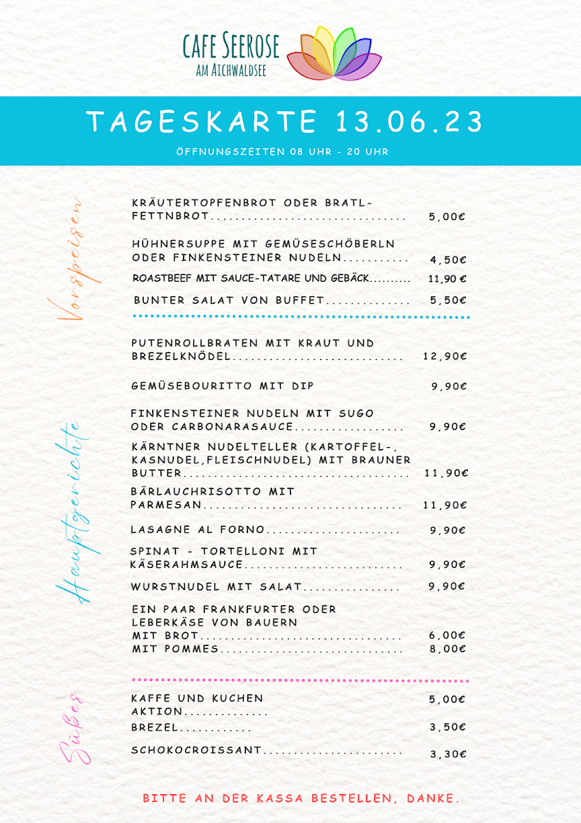Speisekarte photo 2