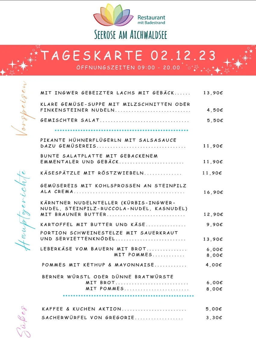 Speisekarte photo 3