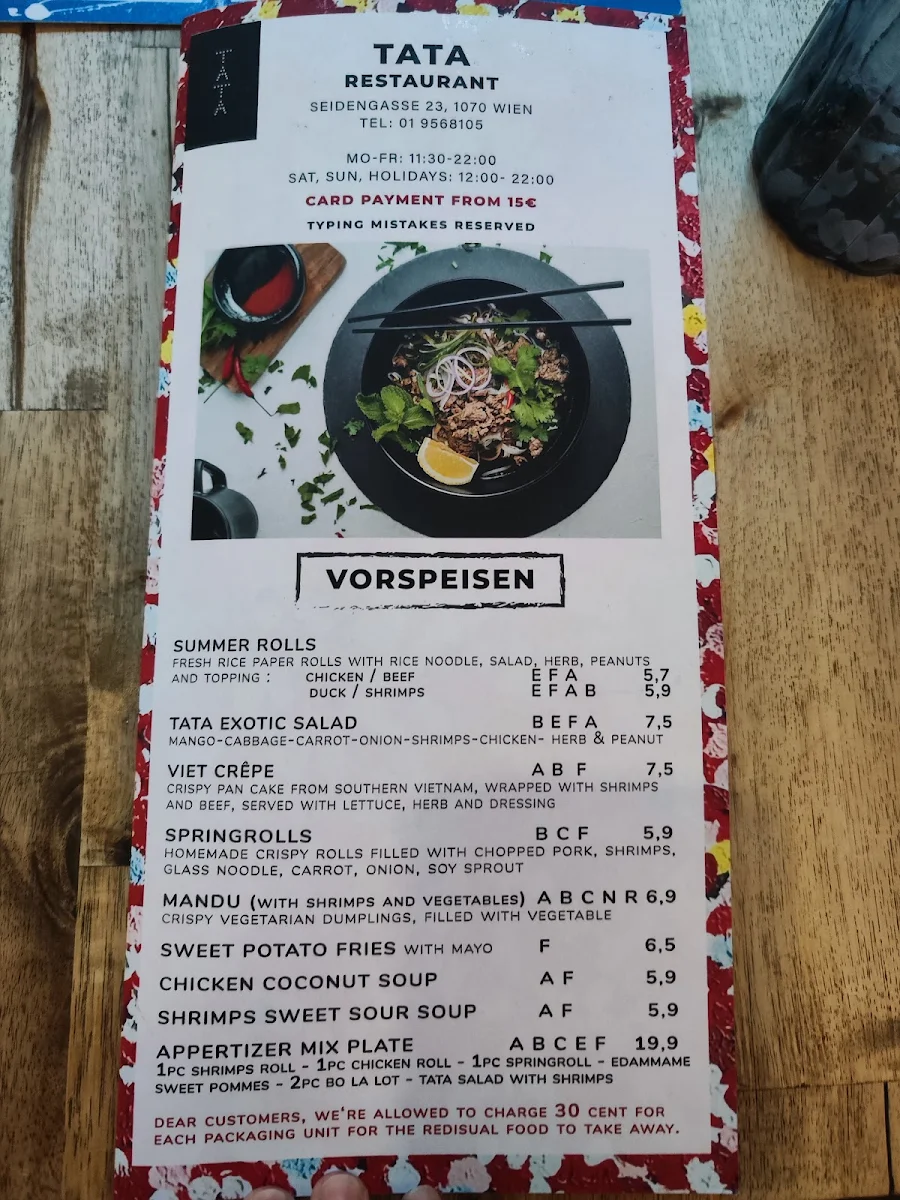 Speisekarte photo 8