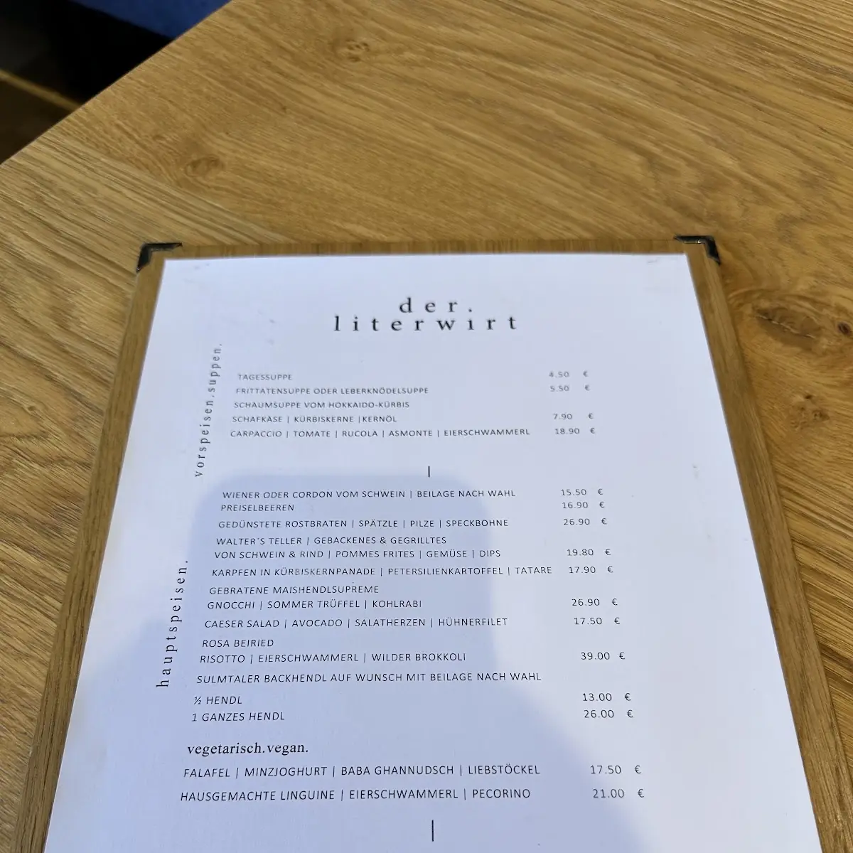 Speisekarte photo 1
