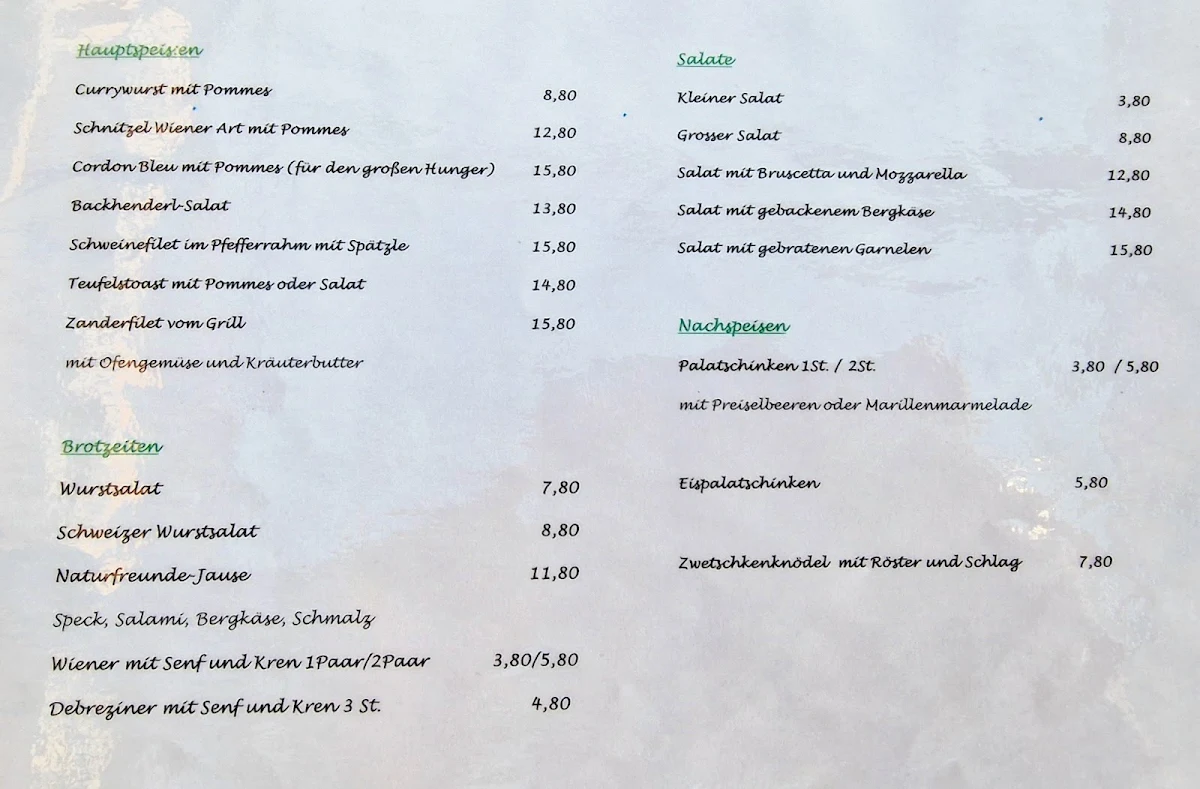 Speisekarte photo 1