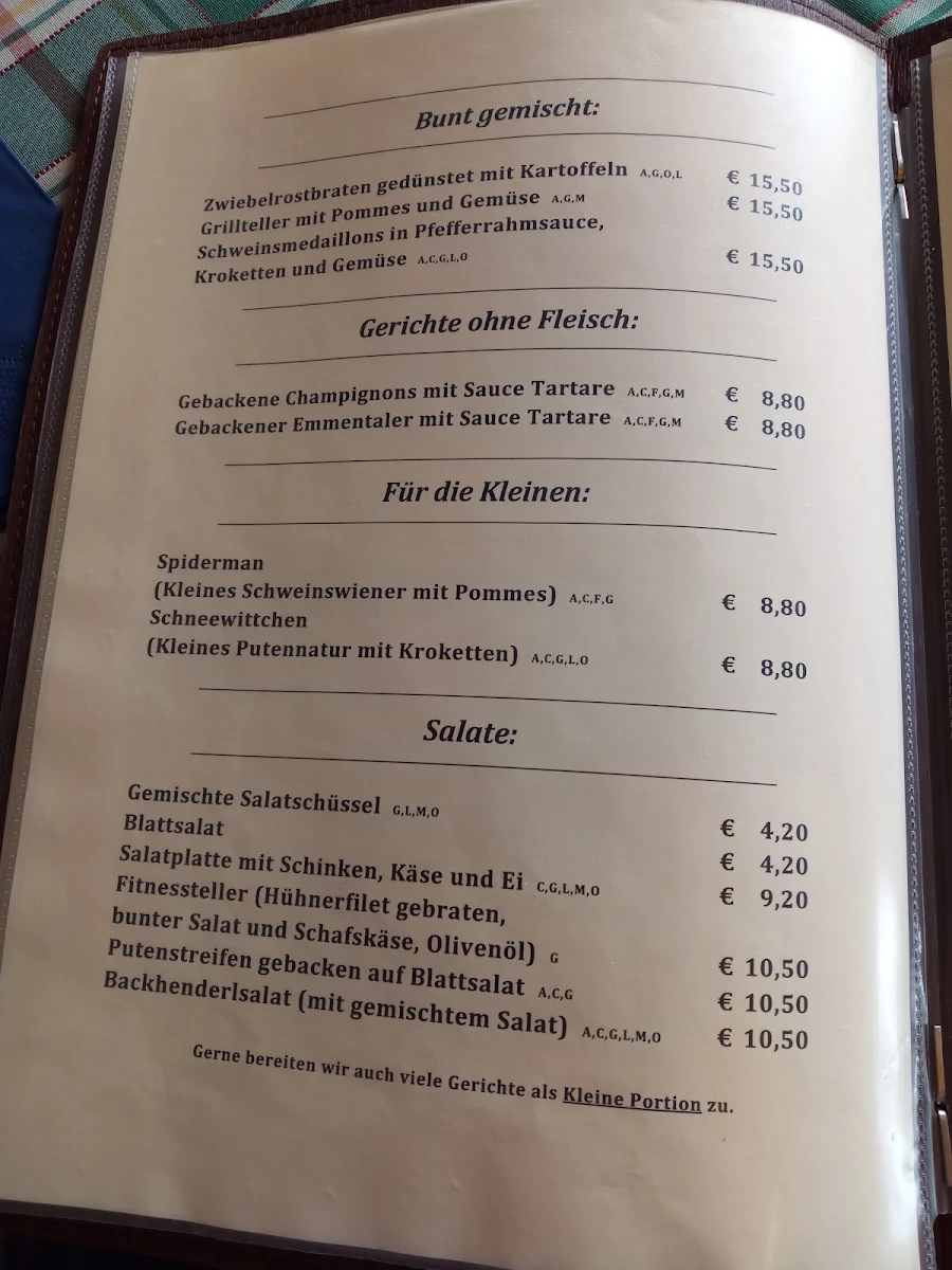 Speisekarte photo 2