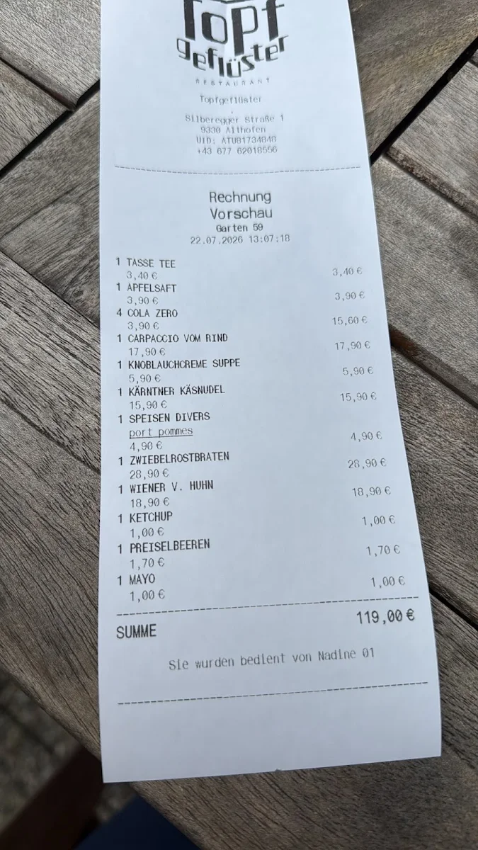 Speisekarte photo 2