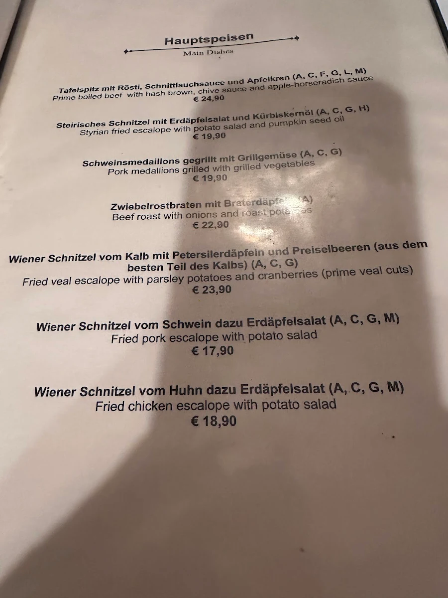 Speisekarte photo 1