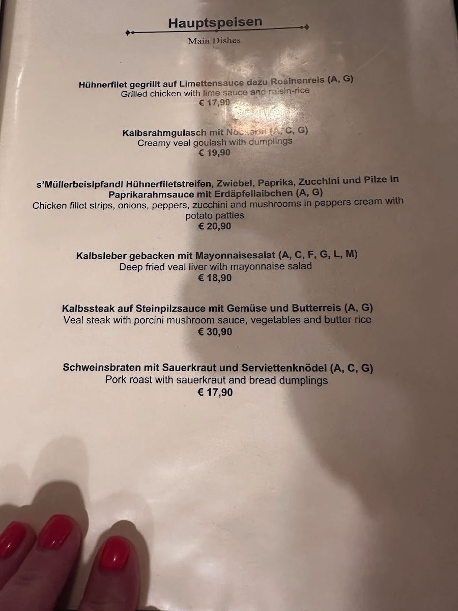 Speisekarte photo 3