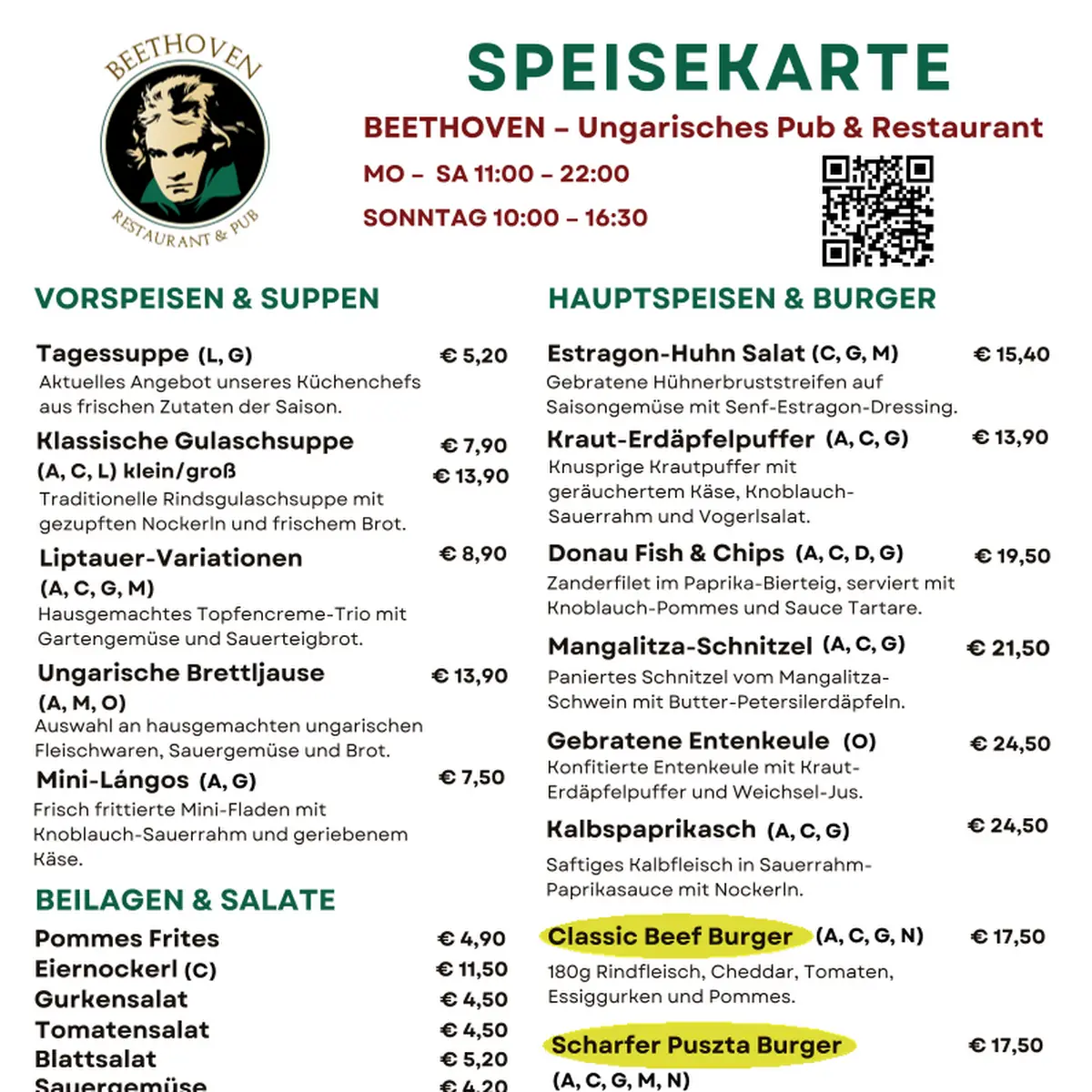 Speisekarte photo 2