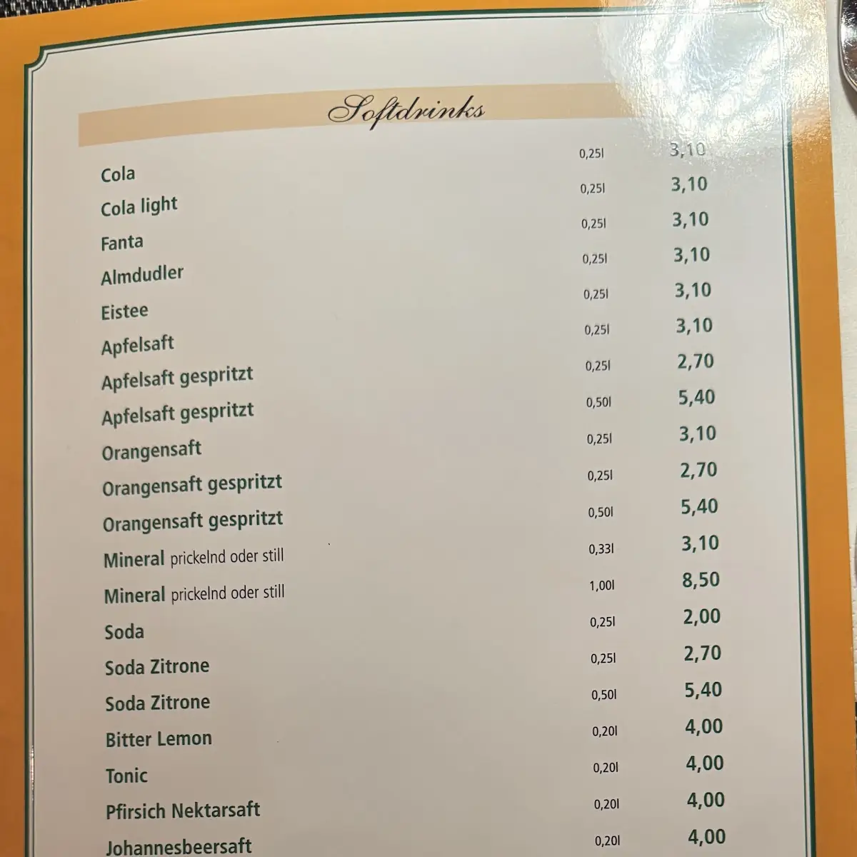 Speisekarte photo 3