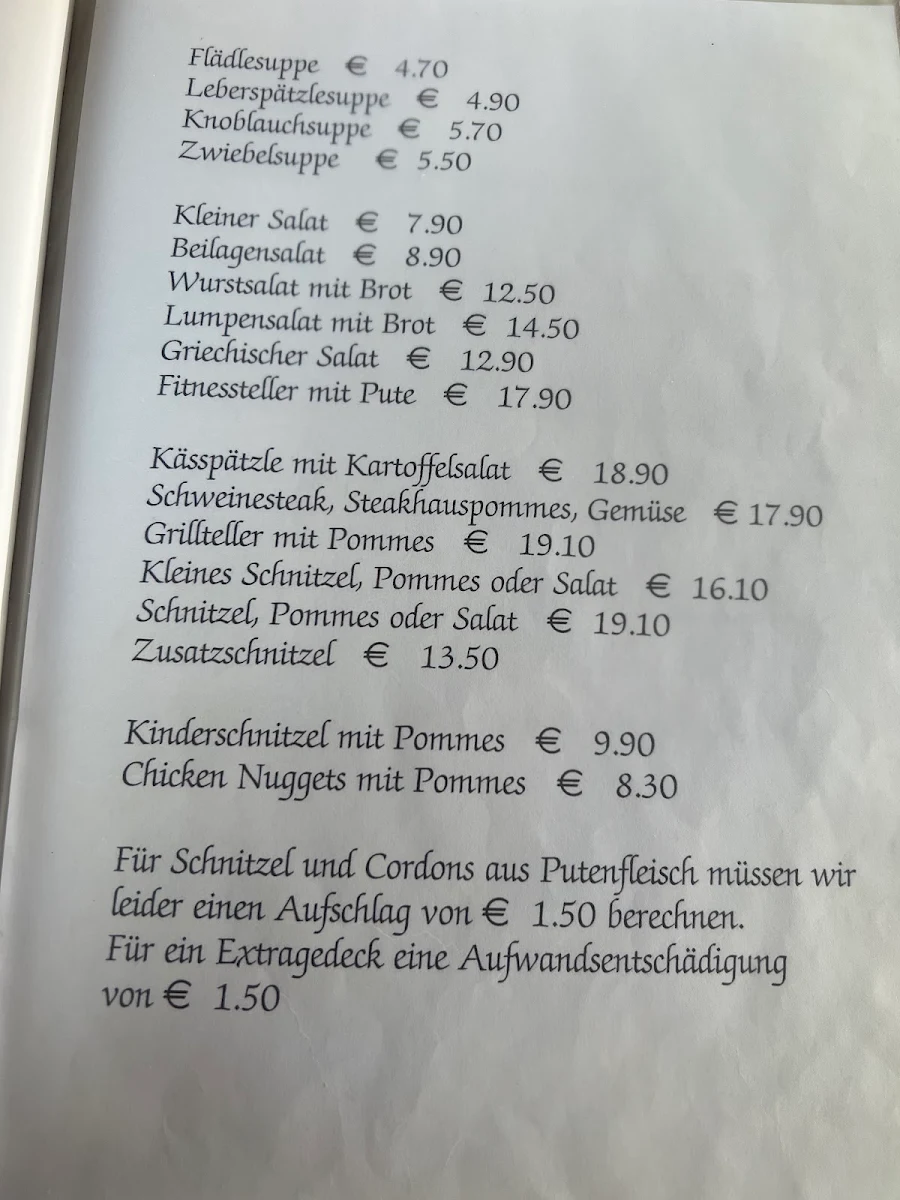 Speisekarte photo 1