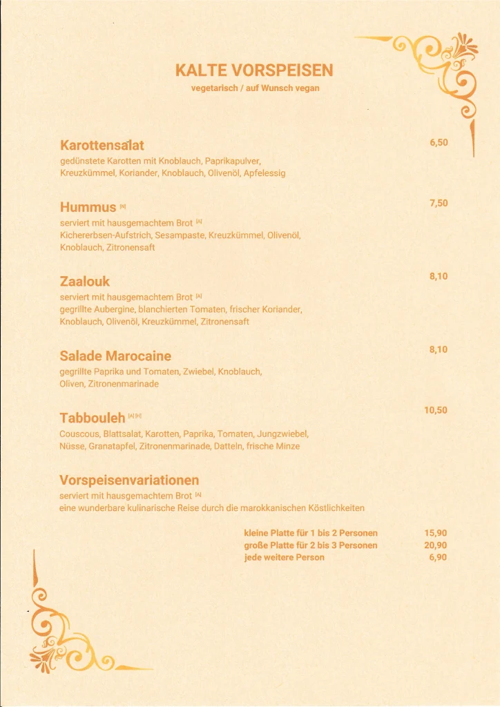 Speisekarte photo 2
