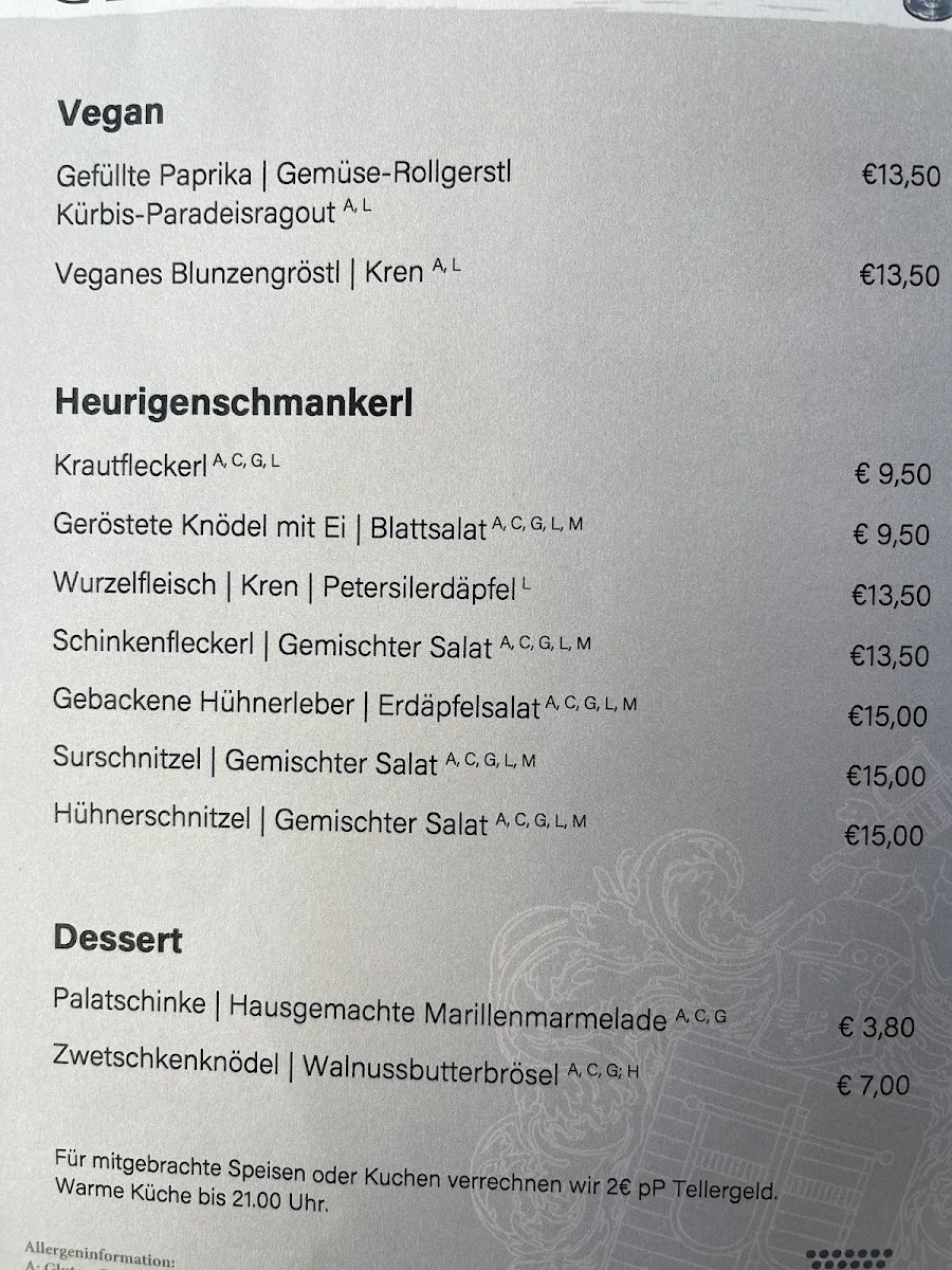 Speisekarte photo 1