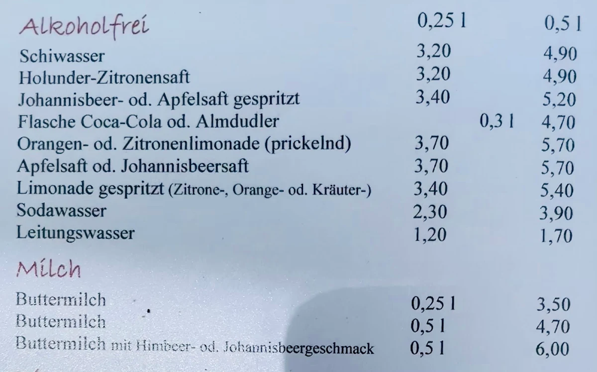 Speisekarte photo 2