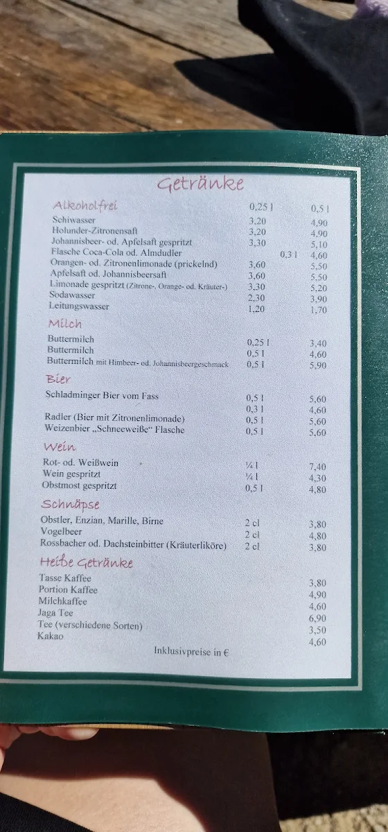 Speisekarte photo 5