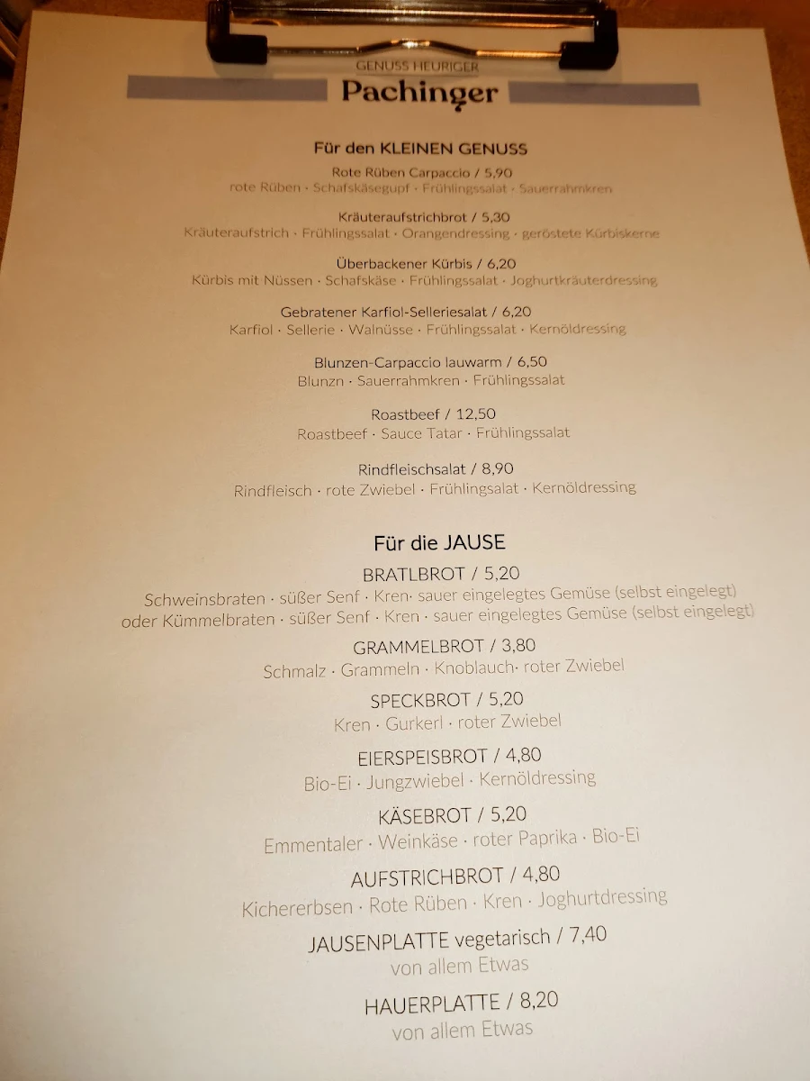 Speisekarte photo 2