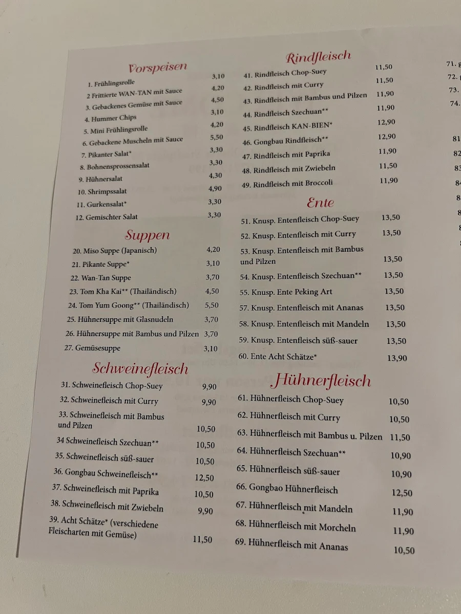 Speisekarte photo 3