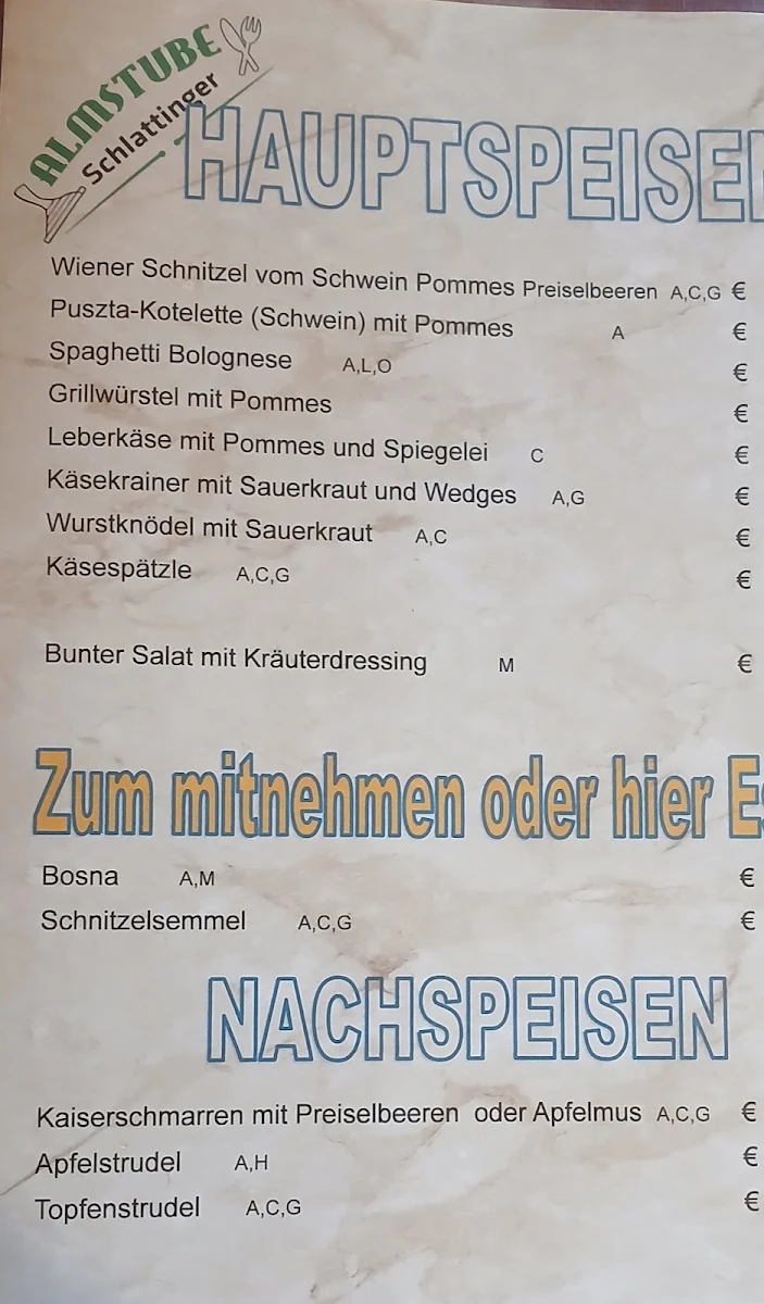 Speisekarte photo 3