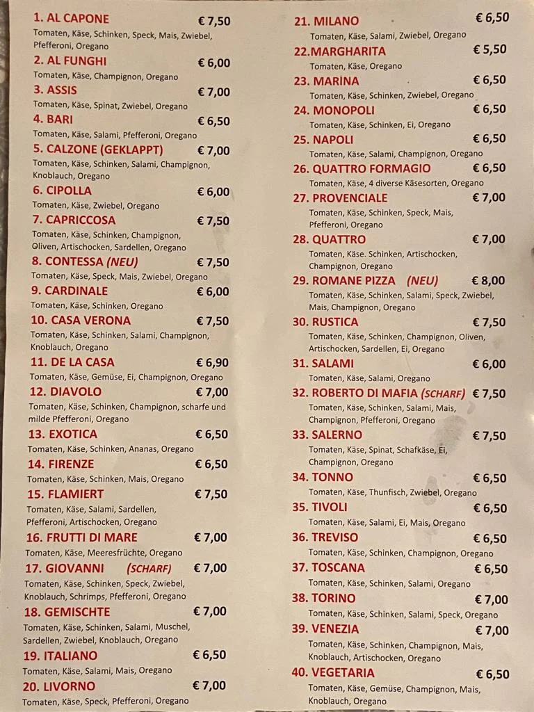 Speisekarte photo 1