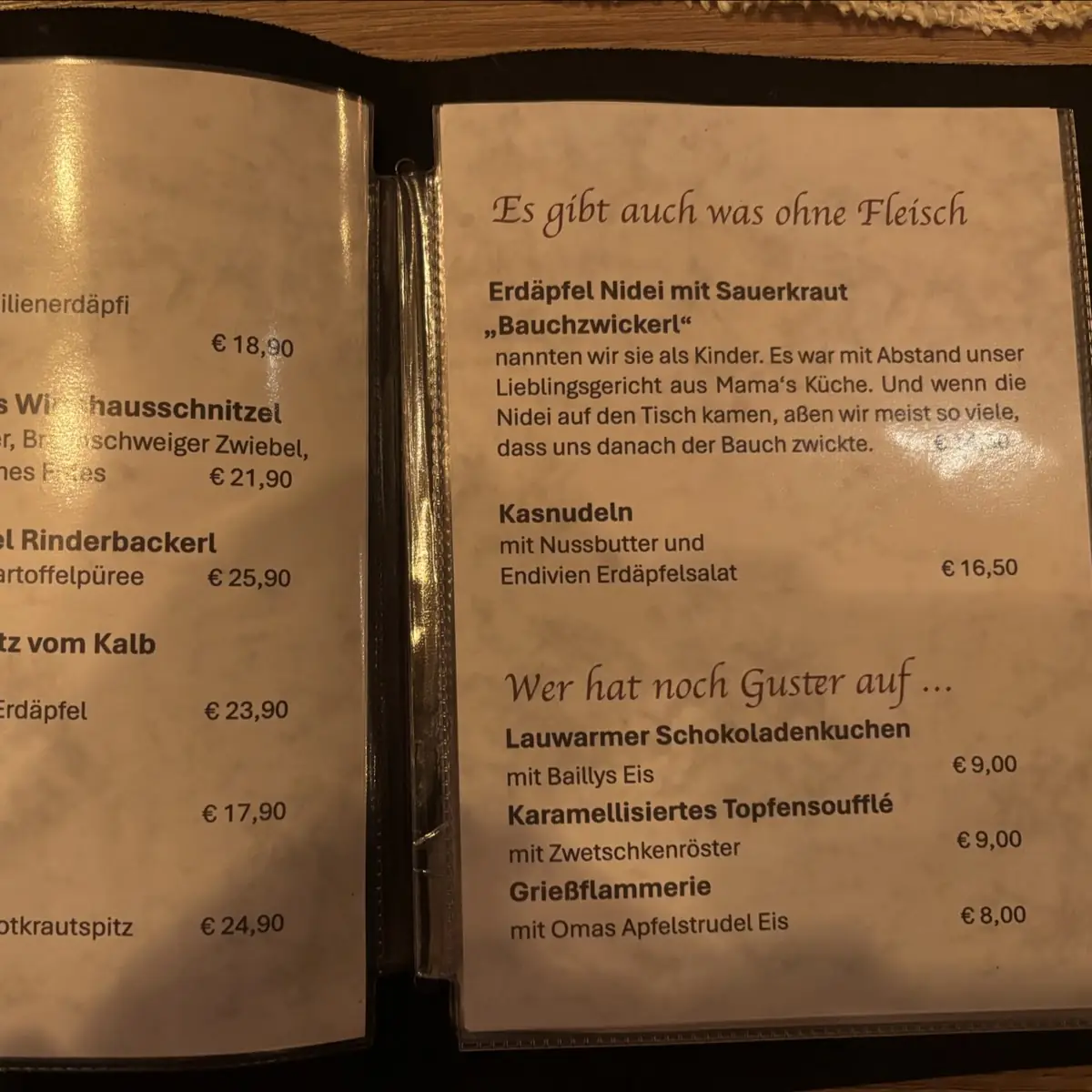 Speisekarte photo 1