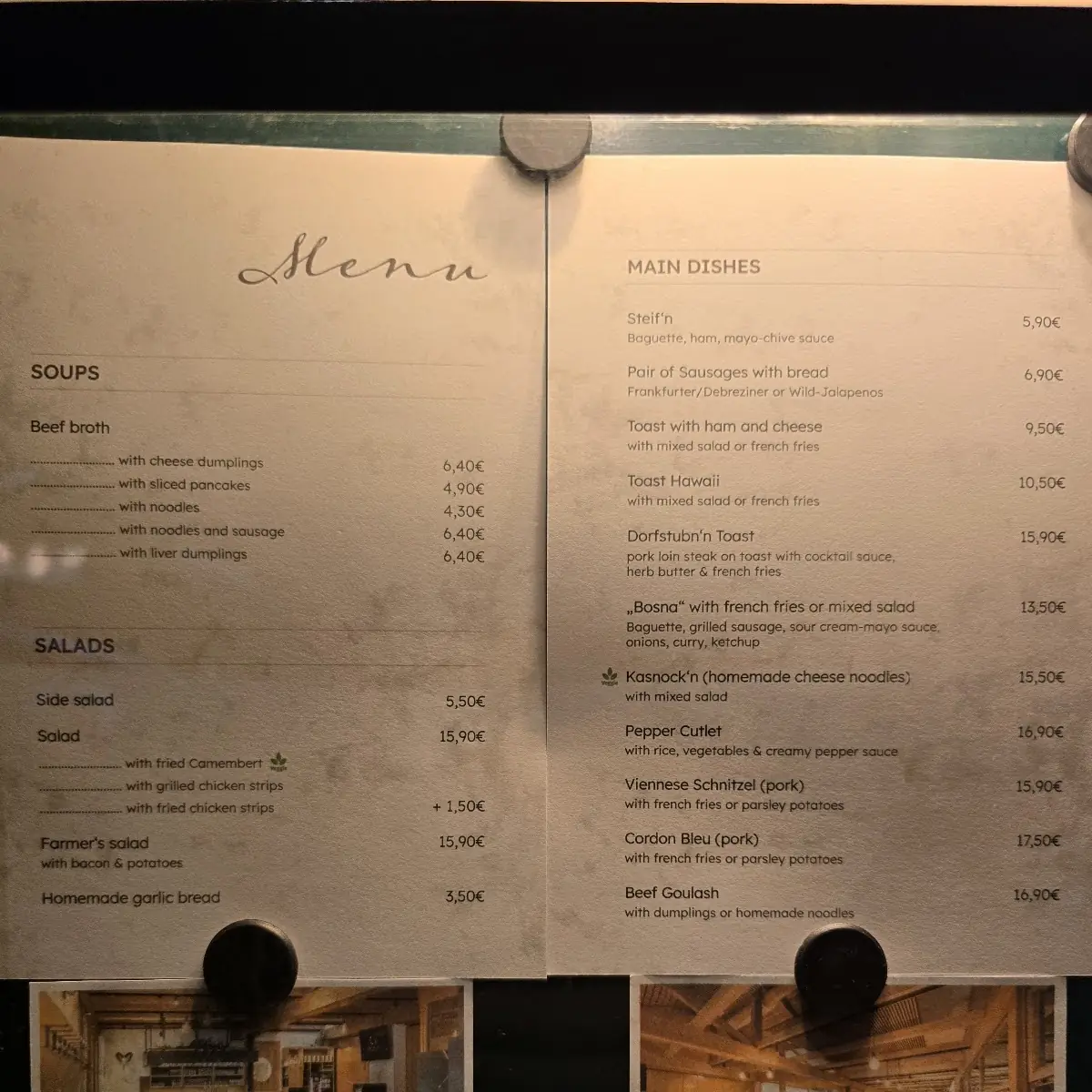 Speisekarte photo 2