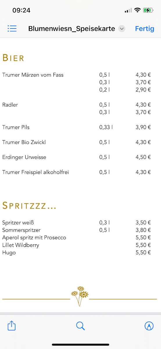 Speisekarte photo 5