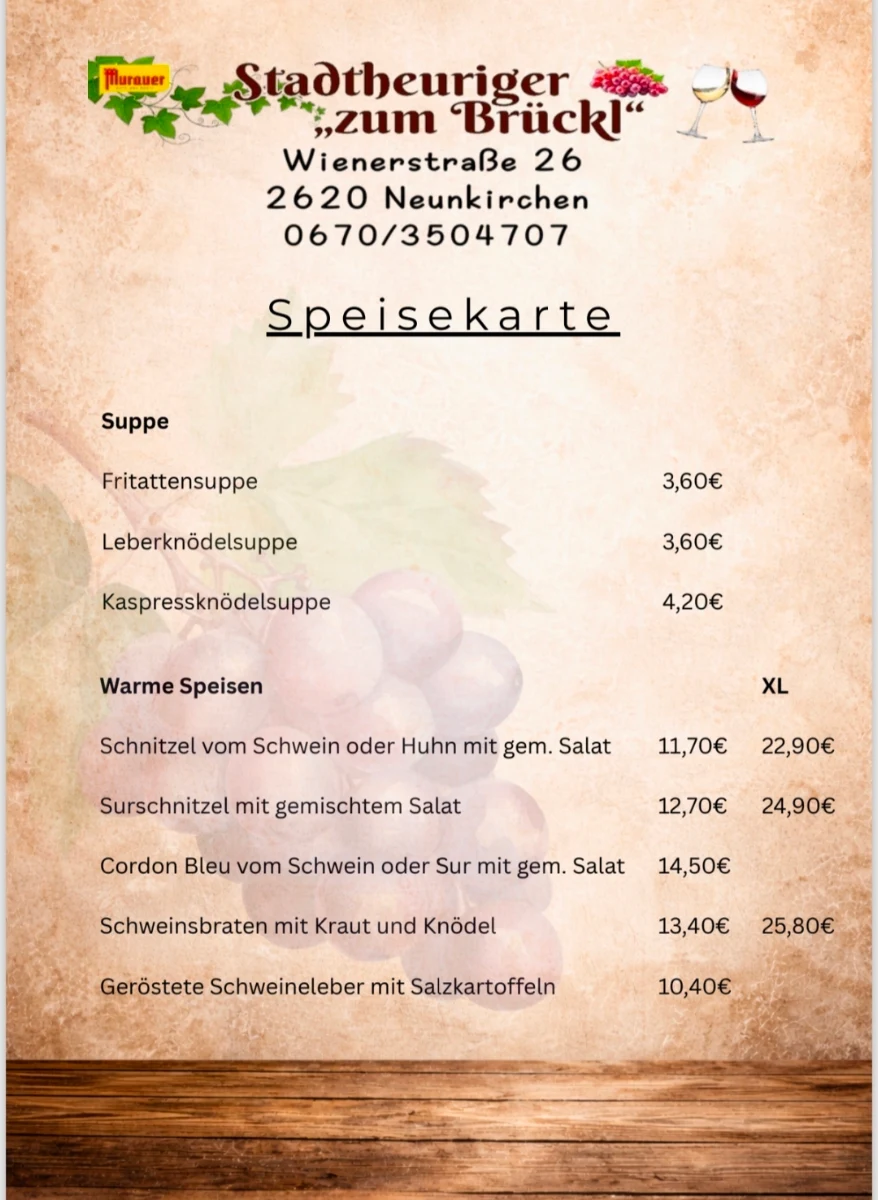 Speisekarte photo 1