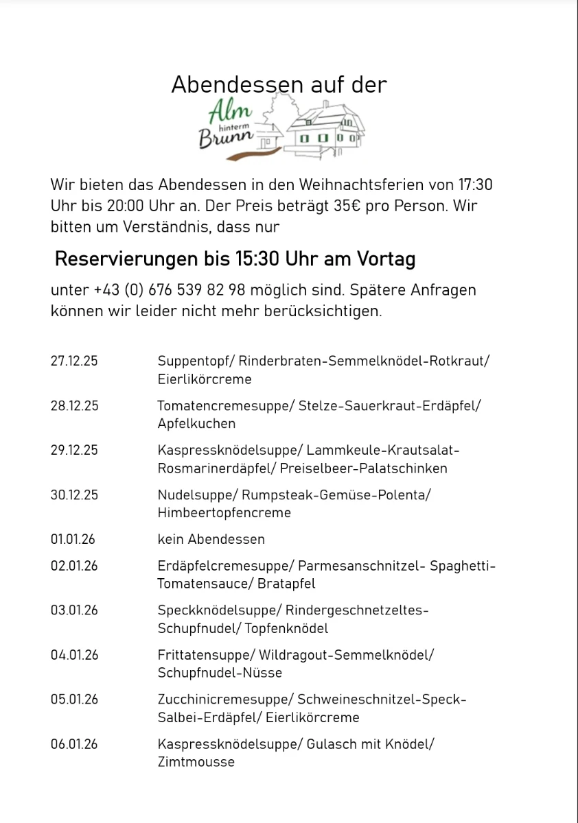 Speisekarte photo 1